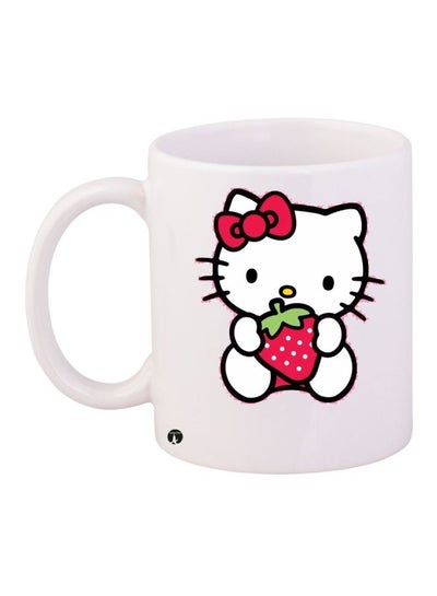 Buy Hello Kitty Printed Coffee Mug White/Red/Black in UAE