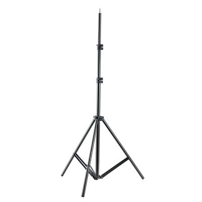 Buy 200cm Light Stand Adjustable Height Three Sections Tripod Black in Egypt