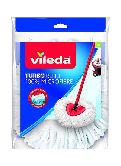 Buy Easy Wring And Clean Microfiber Floor Mop Refill Black/Silver in Saudi Arabia