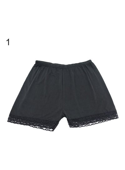 Ladies Summer Safety Underwear Shorts Anti Expose Skinny Pants With Lace  Trim Black price in Saudi Arabia, Noon Saudi Arabia