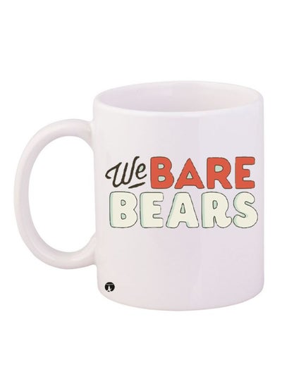 اشتري مج قهوة بطبعة مستوحاة من مسلسل الأنمي "We Bare Bears" أبيض/أحمر/أسود 11أوقية في الامارات