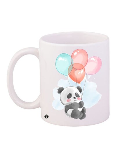 Buy Panda Printed Coffee Mug White/Black/Pink in UAE