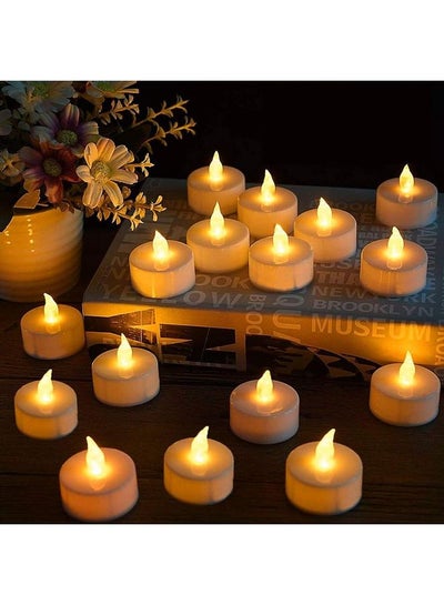 Buy 24 -Piece Bright LED Candle Tea Light Set Multicolour in Egypt