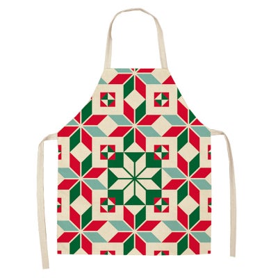 Buy 2 Pieces Printed Household Apron multicolour 38x47cm in UAE