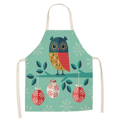 Buy 2 Pieces Simple Printed Household Apron multicolour 38x47cm in UAE