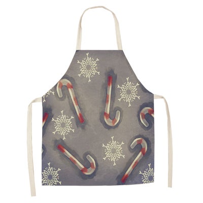 Buy 2 Pieces Simple Printed Household Apron multicolour 38x47cm in UAE