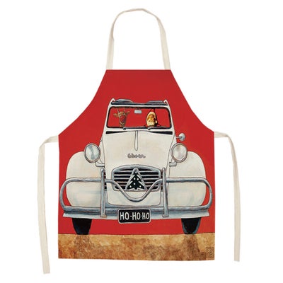 Buy 2 Pieces Modern Printed Cartoon Household Apron multicolour 38x47cm in Egypt