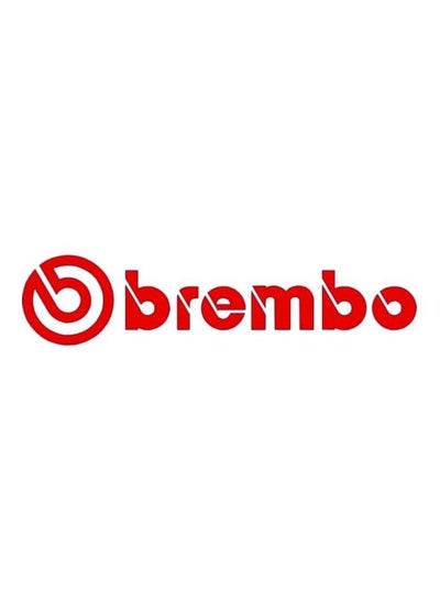 اشتري ملصق E304 للسيارة مطبوع عليه كلمة "Brembo" مقاس 15X15 سم، لون أحمر/ أبيض في مصر