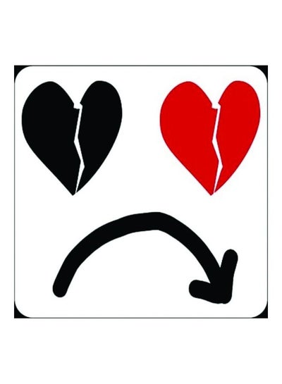 Buy E465 Broken Heart Car Sticker 15X15 cm Multicolor in Egypt