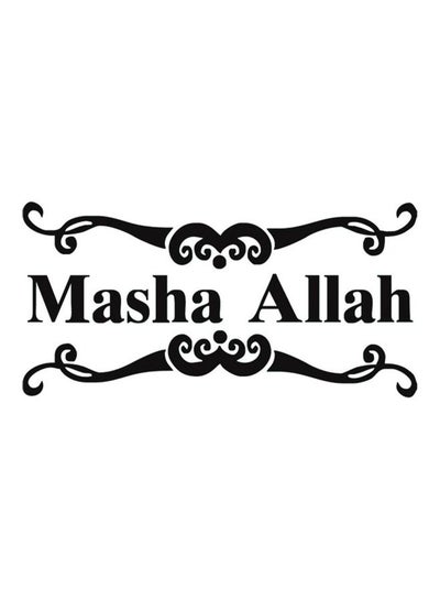 Buy E136 Masha Allah Car Sticker 15X15 cm Black in Egypt