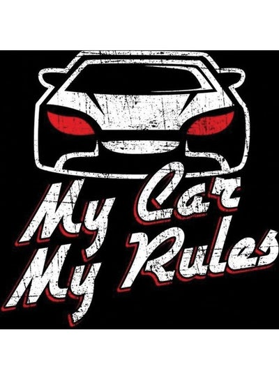 اشتري ملصق E69 متعدد الألوان للسيارة بطبعة عبارة "My Car My Rules" مقاس 15×15 سم في الامارات