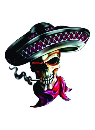 Buy E83 Skull Car Sticker 15X15 cm Multicolor in Egypt