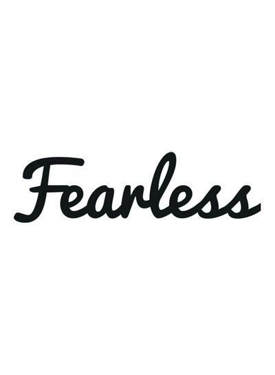 اشتري ملصق E420 للسيارة بطبعة كلمة "Fearless" بلون أسود مقاس 15×15 سم في مصر