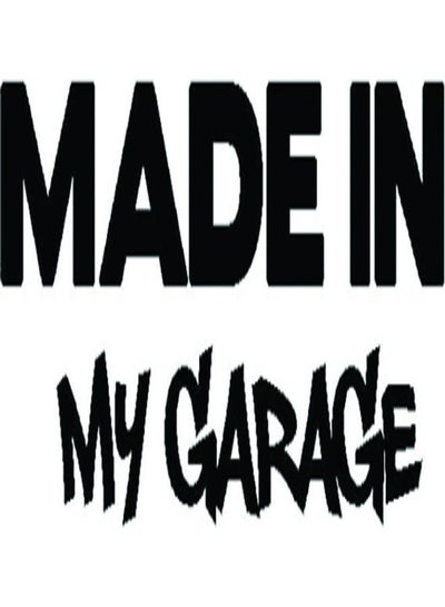 Buy E36 Made In My Garage Car Sticker 15X15 cm Black/White in Egypt