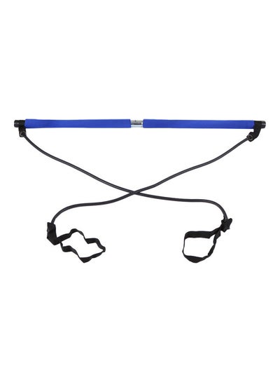 Buy 2-Piece Portable Pilates Resistance Band Muscle Toning Bar 92.5cm in Egypt