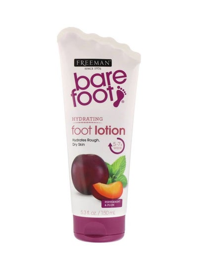 Buy Bare Foot Hydrating Foot Lotion Peppermint & Plum 5.3 fl oz (150 ml) Multicolour 150ml in UAE