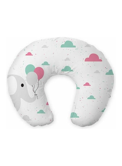 Buy Elephant Nursing Pillow White Grey Pink in Egypt
