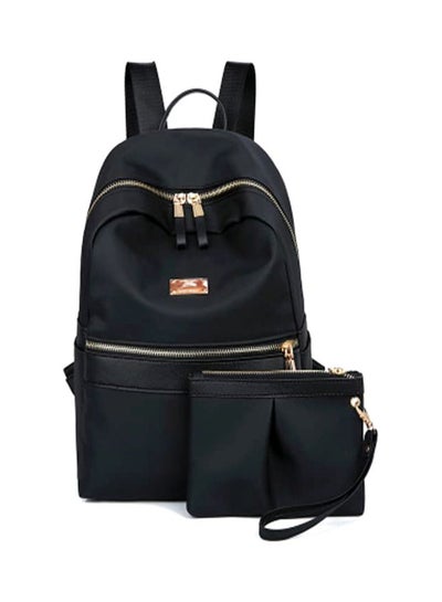 Buy Solid Backpack With Pouch Bag 33 inches Black in Saudi Arabia