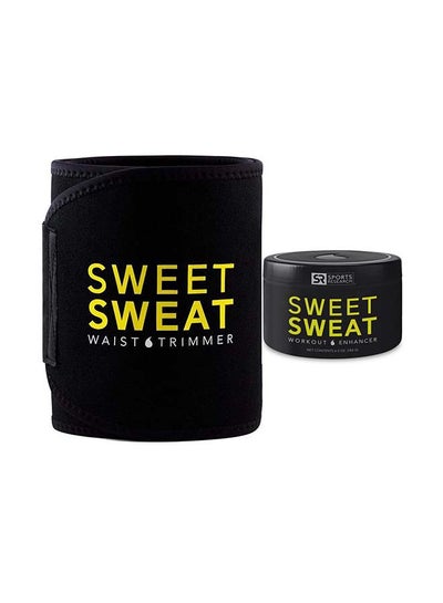 Buy Sweet Sweat Premium Quality Waist Trimmer With Workout Enhancer Jar in UAE