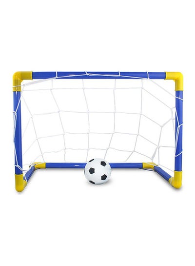 Buy Mini Inflatable Football Soccer Goal Post Net Set 20x10x20cm in Saudi Arabia