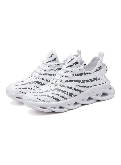 Buy Flying Weaving Running Shoes White/Black in Saudi Arabia