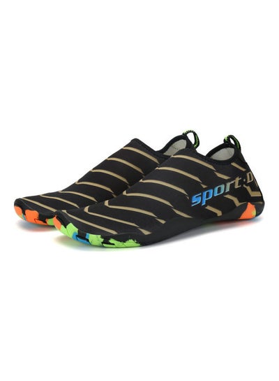 Buy Printed Slip-On Beach Wading Shoes Gold in Saudi Arabia