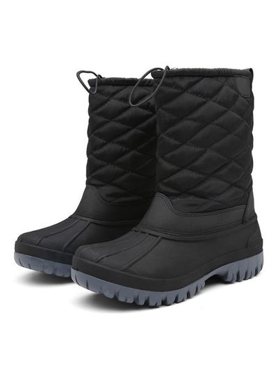 Buy Waterproof High Top Thermal Boots Black in UAE