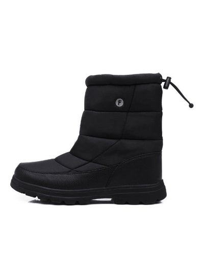 Buy Warm High Top Boots Black in Saudi Arabia