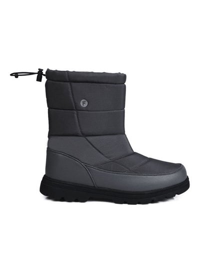Buy Warm High Top Casual Boots Grey in UAE
