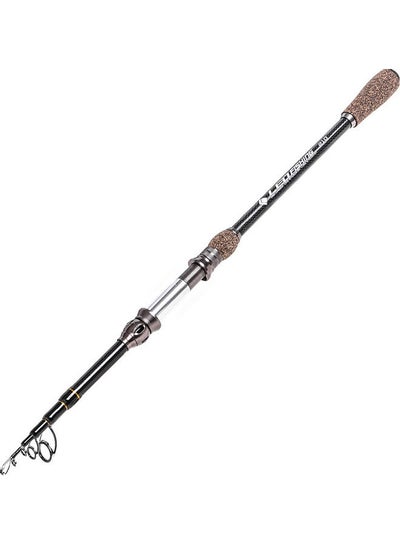 Buy 2.1m Telescopic Carbon Fishing Rod Ultralight Travel Sea Fishing Rod Pole with Cork Handle 60*4*9cm in UAE