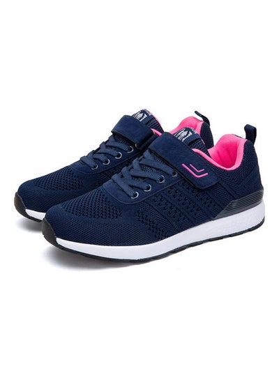 Buy Women's Round Toe Walking Shoes Blue/White/Pink in UAE