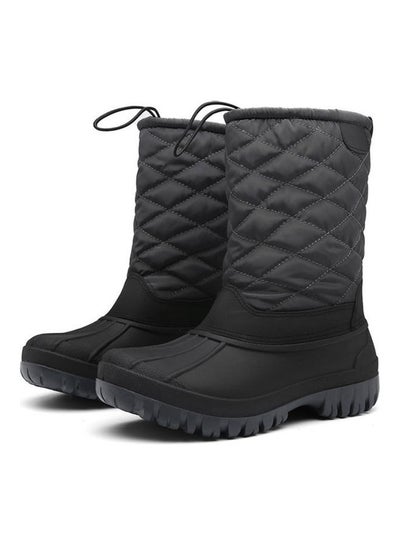 Buy Waterproof High Top Thermal Boots Grey in Saudi Arabia