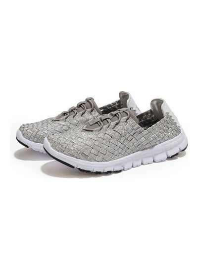 Buy Breathable Shock Absorption Slip-On Shoes Grey in Saudi Arabia