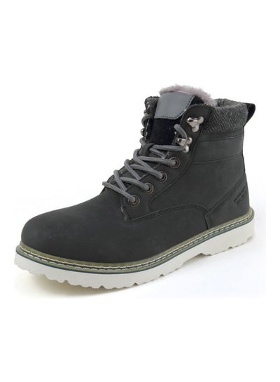 Buy Mountaineering Lace-Up Boots Black/Green in UAE