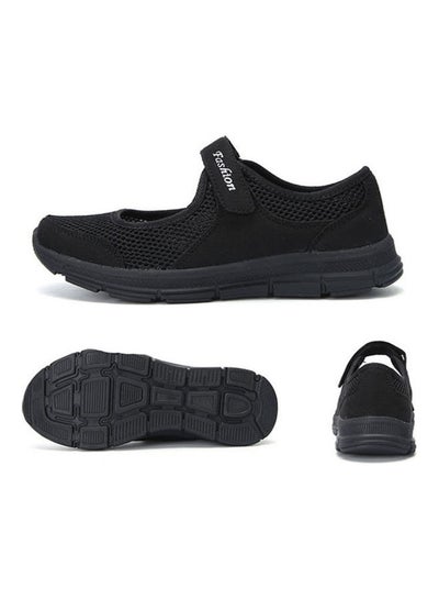 Buy Breathable Light One Foot Leisure Walking Shoes Black in Saudi Arabia