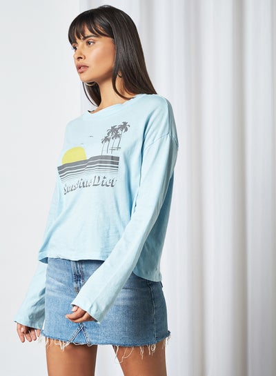 Buy Graphic Print Long Sleeve T-Shirt Sunshine Diet in Egypt