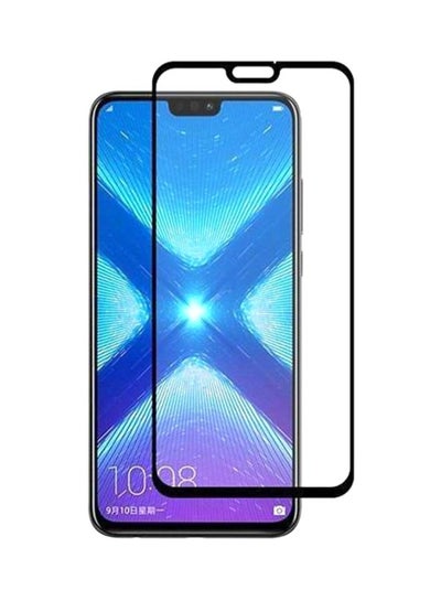 Buy Tempered Glass Screen Protector For Huawei Y9 2019 Black/Clear in Saudi Arabia
