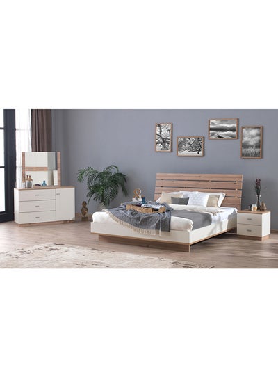 تسوق هوم بوكس وطقم غرفة نوم مون لايت مقاس كينج من 5 قطع بيج 180x200سم أونلاين في الإمارات