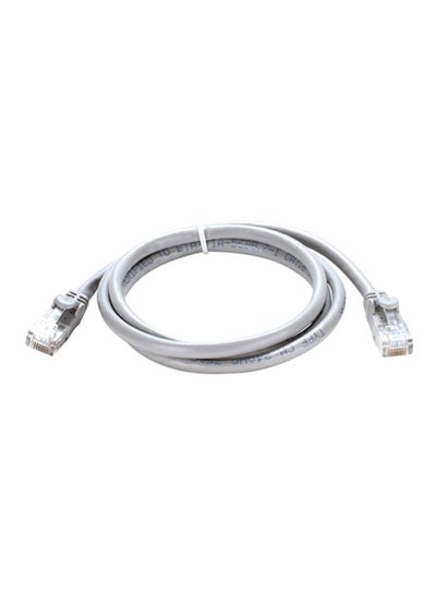 Buy Cat6 UTP Round Patch Cord Grey in UAE