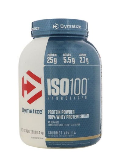 اشتري مسحوق بروتين متحلل مائياً من ISO 100 - فانيللا جورميه في الامارات