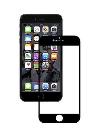 Buy 2.5D Tempered Glass Screen Protector For Apple iPhone 6 Black/Clear in UAE