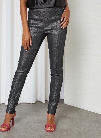 Buy Taylor High Waist Leggings Black Lurex in Saudi Arabia