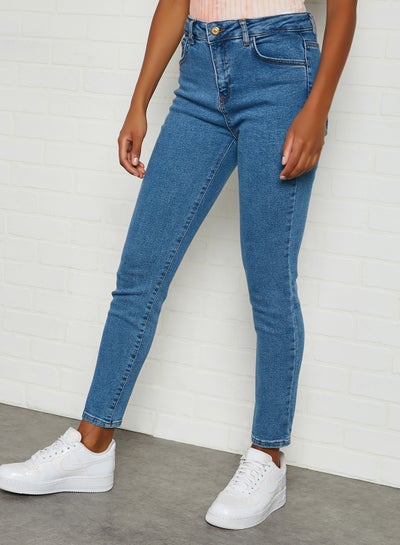 Buy Slim Fit Jeans Light Indigo in UAE