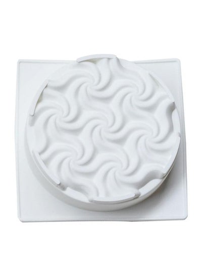 Buy Flower Shaped Cake Mould White 175x55mm in Saudi Arabia