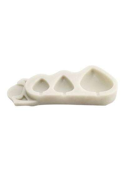 Buy Flower Petal Shaped Mould White 9.7x4.3cm in Saudi Arabia