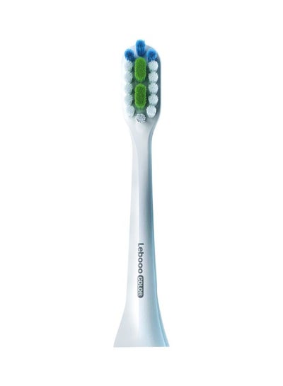 Buy 2-Piece Lebooo Electric Toothbrush Replacement Head White/Green/Blue in Saudi Arabia