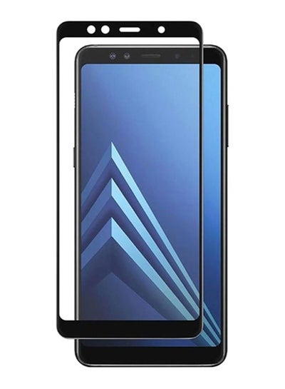 Buy Tempered Glass Screen Protector For Samsung Galaxy A7 Black/Clear in UAE
