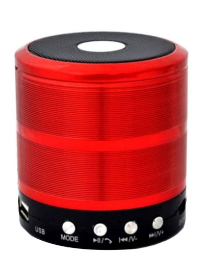 Buy Portable Bluetooth Speaker Red/Black in Saudi Arabia