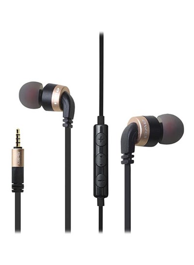 Buy ES-30TY In-Ear Earphones With Mic Black/Gold in Saudi Arabia
