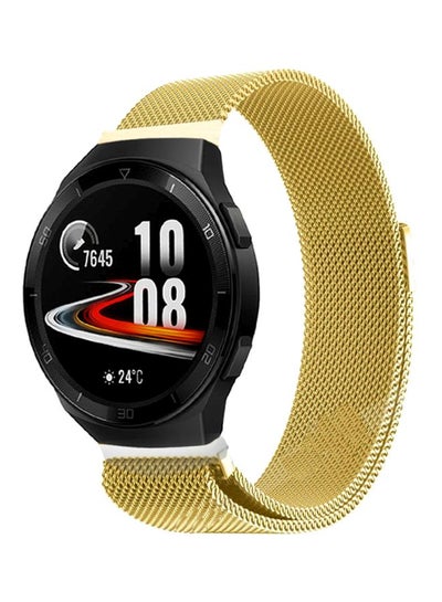 Buy Replacement Band For Huawei Watch GT 2e 46mm Gold in Saudi Arabia